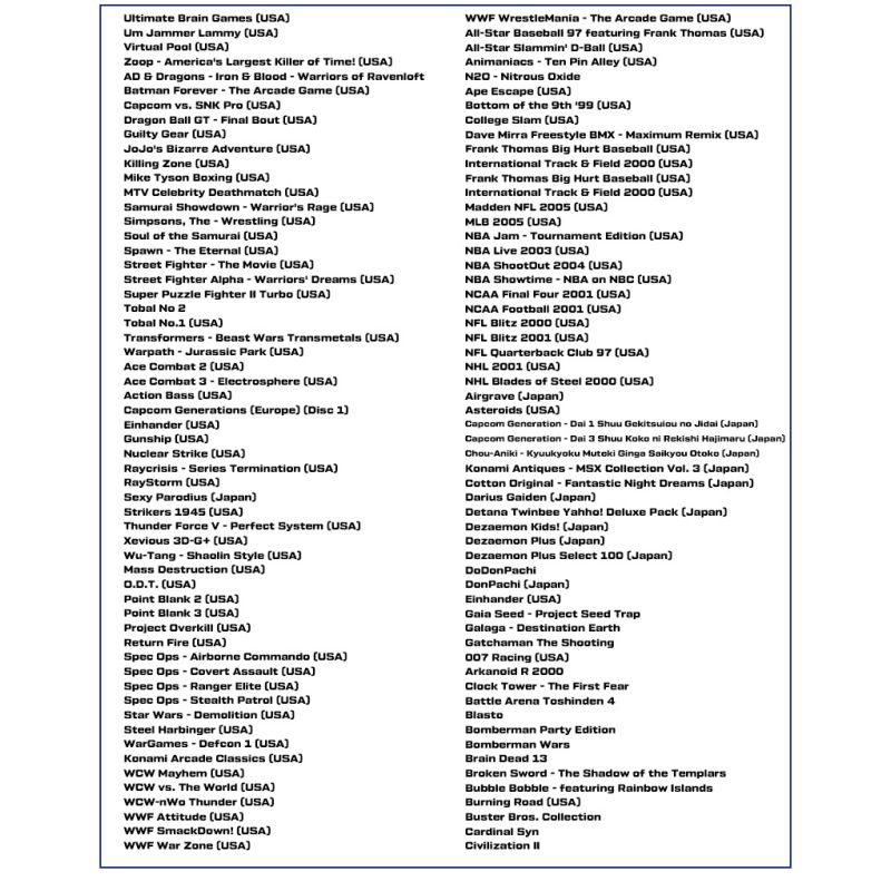 True Blue Mini Crackhead Pack 64G klasyczne gry PS1 dla PlayStation Classic retro akcesorium plug and play