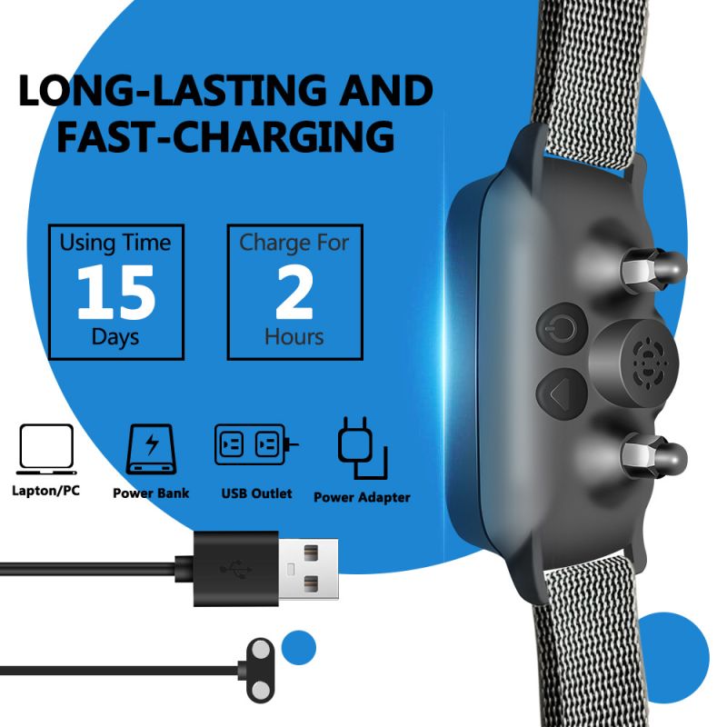 Ultradźwiękowa obroża do szkolenia psów skuteczna kontrola szczekania bezpieczne ultradźwięki dobrze dopasowana