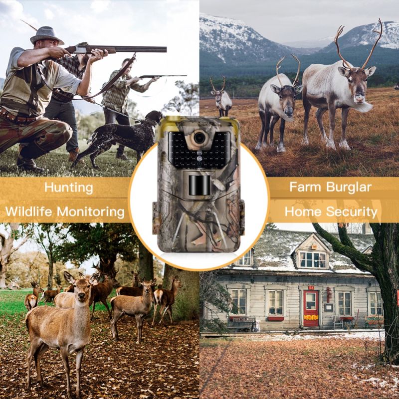 Kamera obserwacyjna HC-900A 36MP 2.7K do monitorowania dzikiej przyrody niewidoczne podczerwien noktowizja