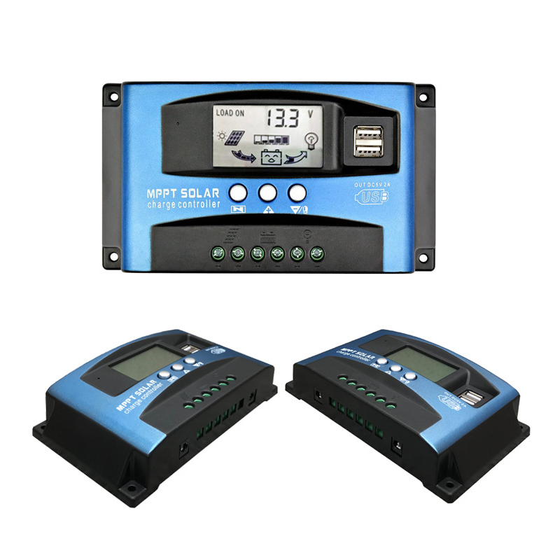 MPPT Regulator Ładowania Słonecznego 30A 100A LCD USB 5V Efektywne Ładowanie i Zarządzanie Energią Słoneczną