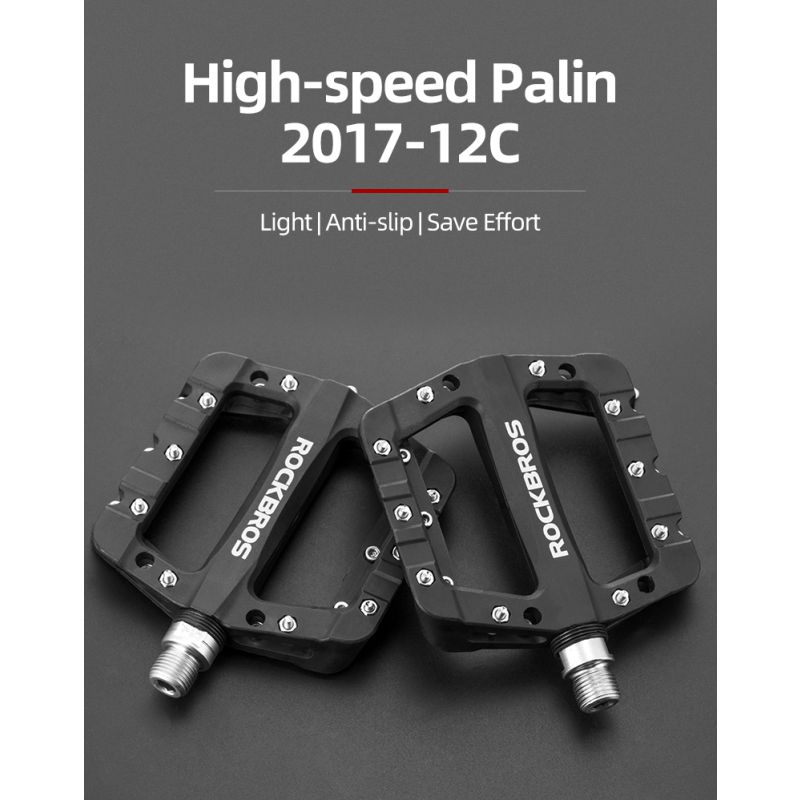 ROCKBROS Ultralight pedały rowerowe MTB BMX nylon płaska platforma antypoślizgowe i wodoodporne nowa promocja