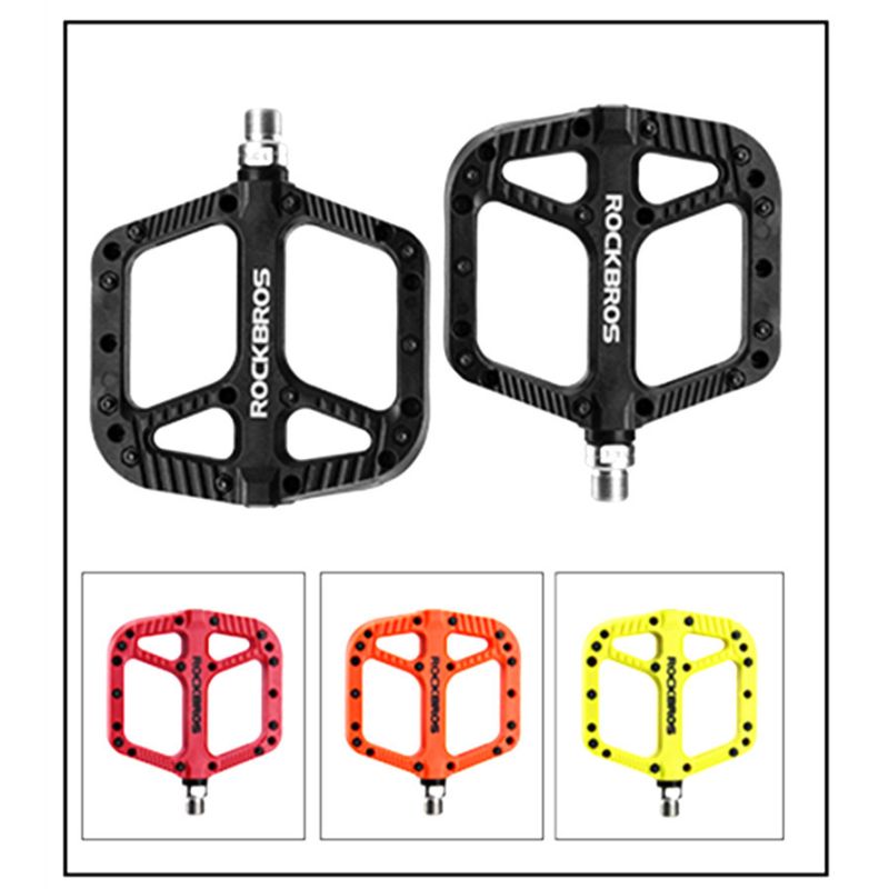 ROCKBROS Ultralight pedały rowerowe MTB BMX nylon płaska platforma antypoślizgowe i wodoodporne nowa promocja