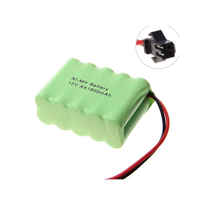 Ekologiczny akumulator Ni-MH 12V AA 1800mAh wtyczka SM dla zabawek i pojazdów zdalnie sterowanych