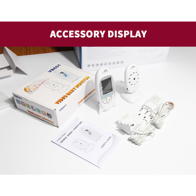VB601 przenośny monitor dziecięcy 2.4G z kamerą bezpieczeństwa dwukierunkowa komunikacja wizja nocna