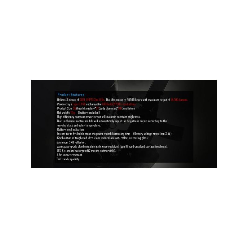 IMALENT MS03 Ultra-jasna latarka XHP70 13000 lumenów trwała kompaktowa latarka EDC bateria 21700