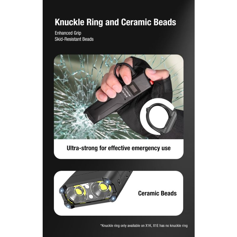 Klarus X1 Ultra-cienka latarka taktyczna 4200LM z diodą Luminus SST-70, awaryjna pochodnia EDC