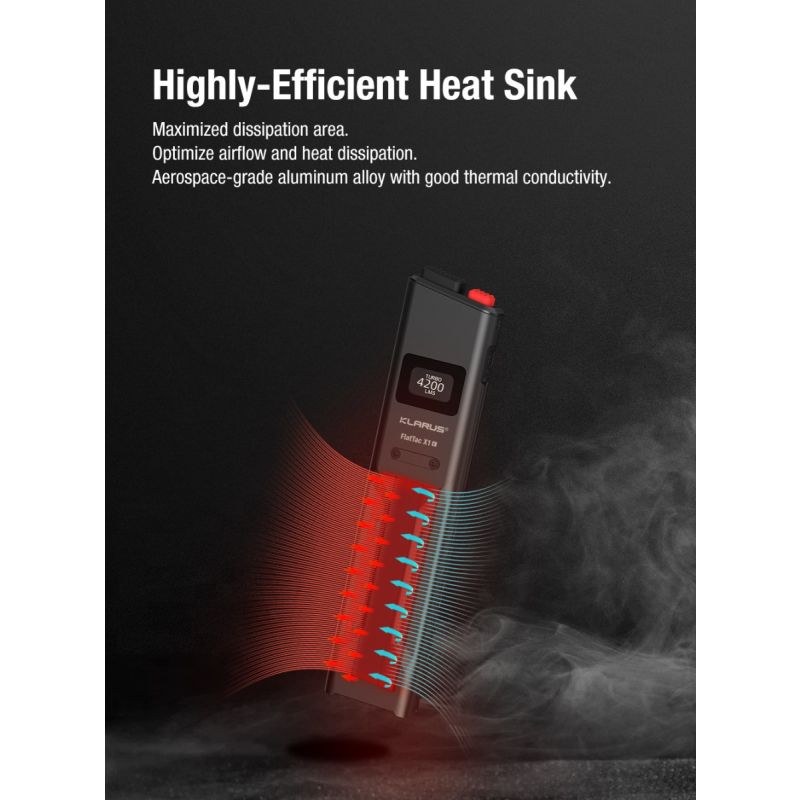 Klarus X1 Ultra-cienka latarka taktyczna 4200LM z diodą Luminus SST-70, awaryjna pochodnia EDC