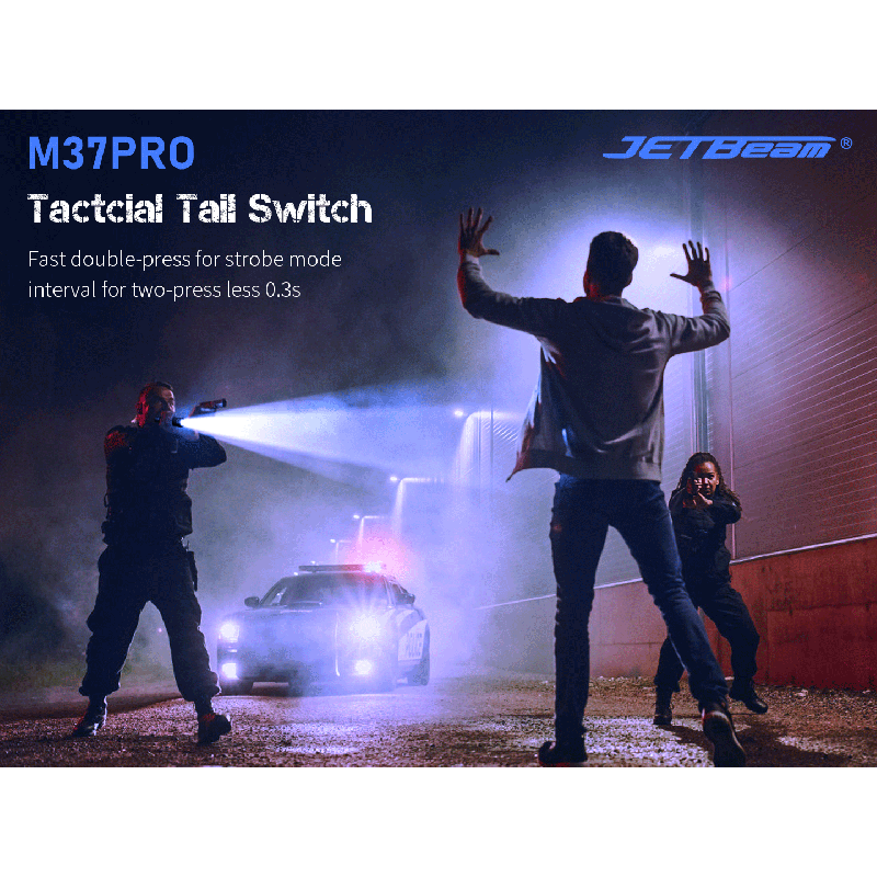 JETBEAM M37 PRO: Wysokowydajna Latarka Taktyczna, 3700lm, Zasięg 340m, Akumulator 21700