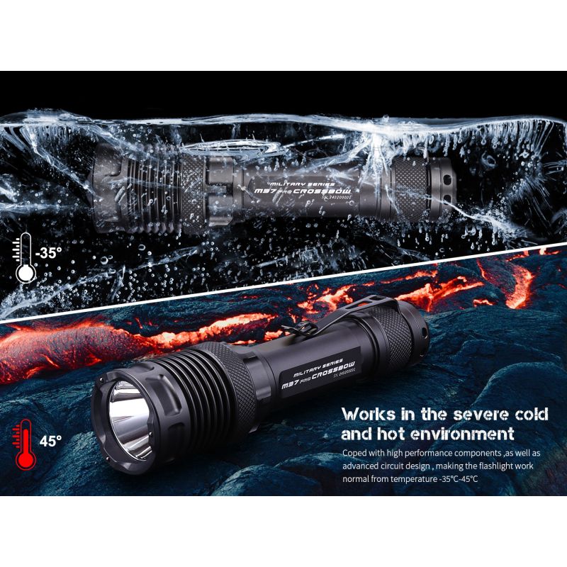 JETBEAM M37 PRO: Wysokowydajna Latarka Taktyczna, 3700lm, Zasięg 340m, Akumulator 21700