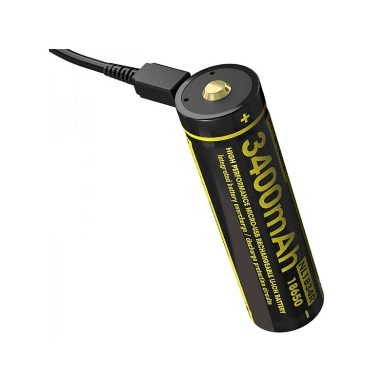 NITECORE NL1834R wysokiej jakości akumulator 18650 3400mAh z Micro-USB ochrona PCB idealny na outdoor