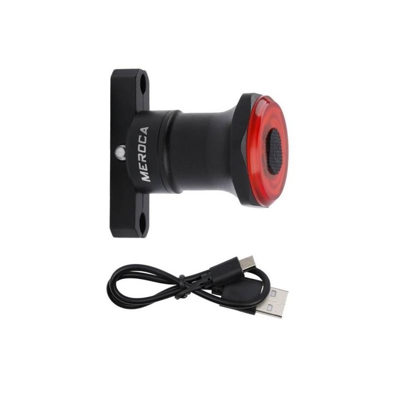 MEROCA MX2 inteligentny czujnik światła hamulca LED COB aluminiowy rower górski IPx6 USB bezpieczeństwo nocą