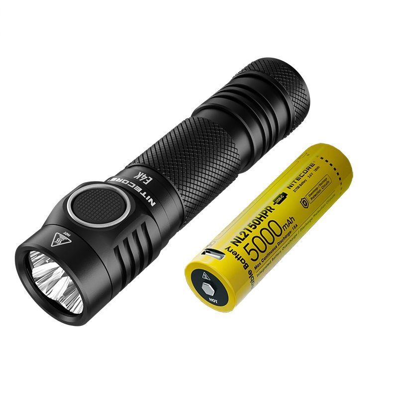 Nitecore E4K 4400 Lumenów LED XP-L2 V6 Kompaktowa Latarka EDC IP68 Wodoodporna Wysoka Jasność Niezawodna
