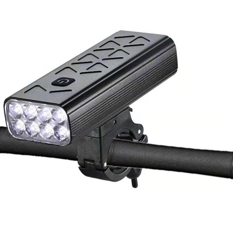 NiteBeam BR08 8LED 10000 lumenów USB akumulator ładowalna lampka rowerowa do jazdy nocą i miejskiego rowerowania