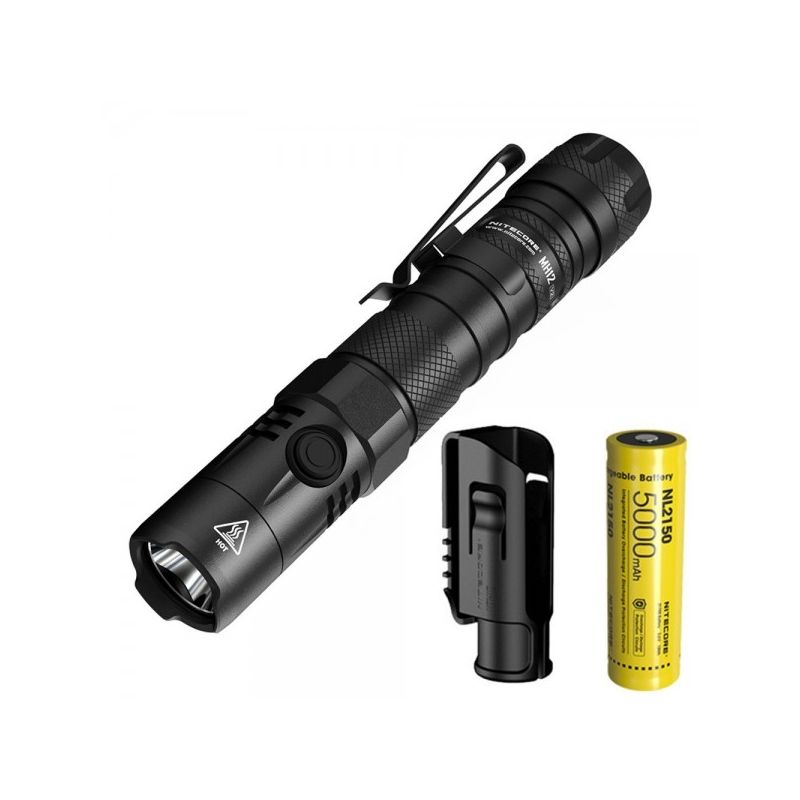 Latarka Nitecore MH12 V2 XP-L2 V6 LED 1200 lumenów z akumulatorem 21700 wytrzymała wodoodporna i jasna