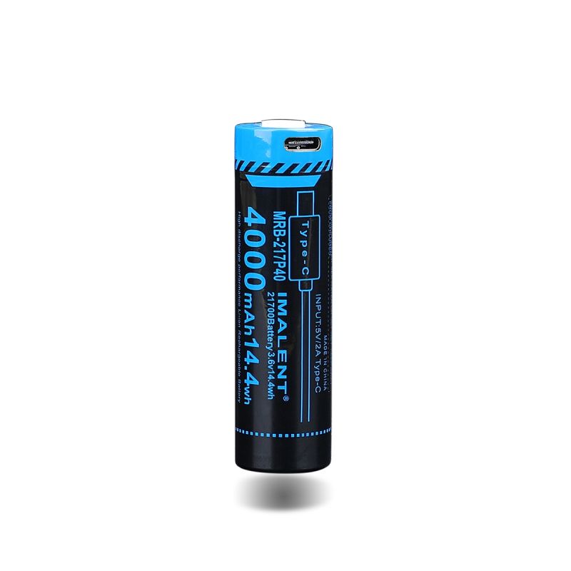 Akumulator IMALENT MRB-217P40 21700 4000mAh Type-C szybkie ładowanie dla latarek aparatów elektronicznych