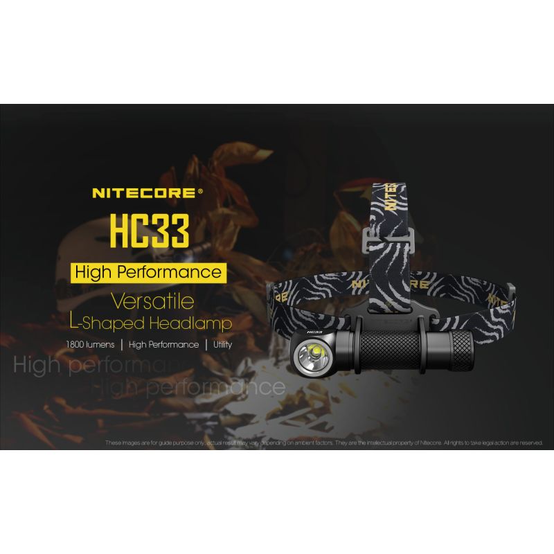 Nitecore HC33 XHP35 lampa czołowa LED 1800 lumenów oświetlenie outdoorowe sprzęt do eksploracji ręce wolne