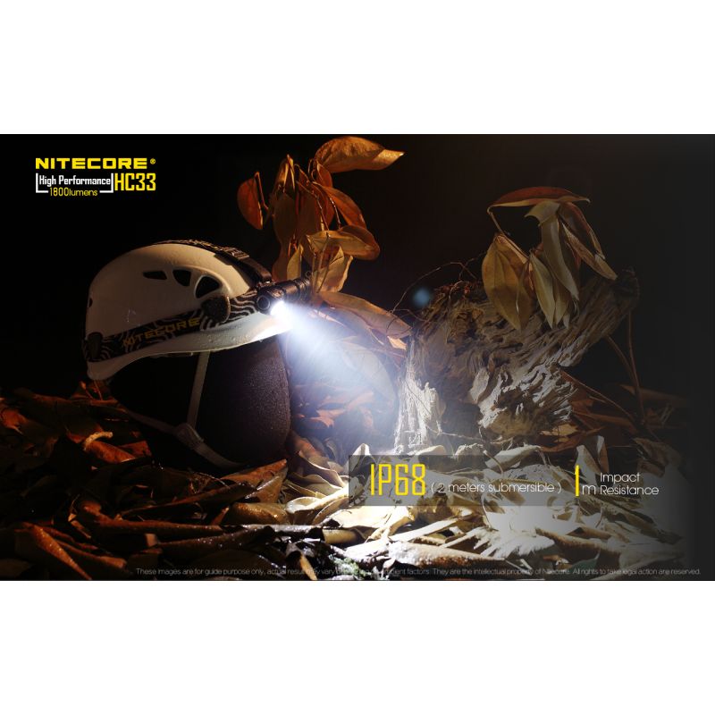 Nitecore HC33 XHP35 lampa czołowa LED 1800 lumenów oświetlenie outdoorowe sprzęt do eksploracji ręce wolne