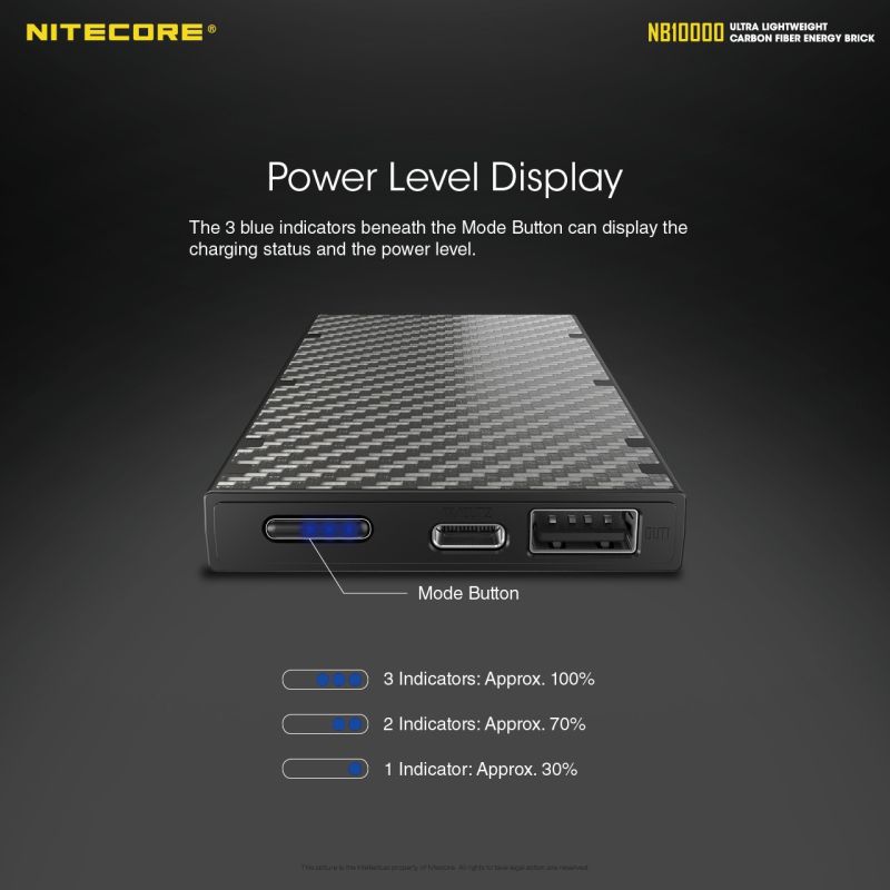 NITECORE NB10000 QC Power Bank 10000mAh lekki i kompaktowy USB USB-C idealny do szybkiego ładowania iPhone 11