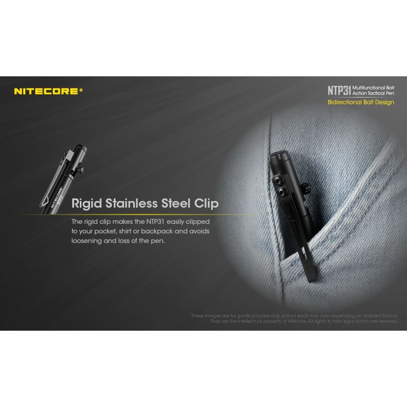 NITECORE NTP31 wielofunkcyjny długopis EDC z wytrzymałą konstrukcją idealny dla podróżników i łamaczk szkła