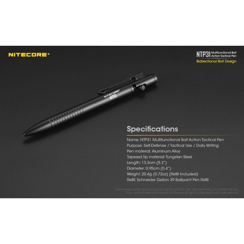 NITECORE NTP31 wielofunkcyjny długopis EDC z wytrzymałą konstrukcją idealny dla podróżników i łamaczk szkła