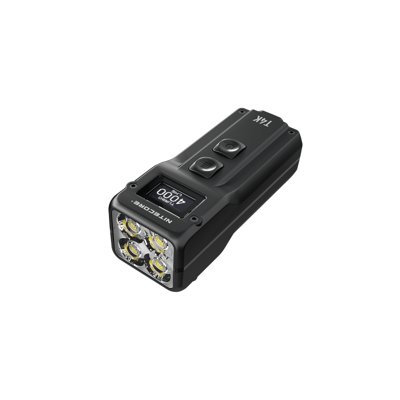 Kompaktowa latarka Nitecore T4K 4000 lumenów z diodami XP-L2 V6 i ładowaniem USB-C przenośna latarka