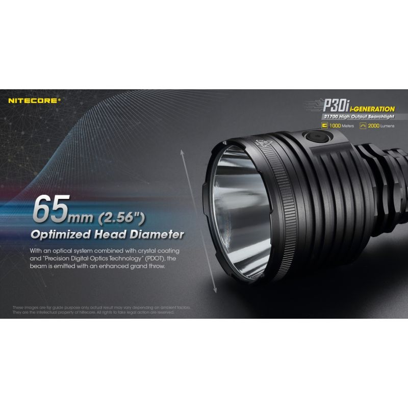 Nitecore P30I Latarka LED XHP35 HI 2000 Lumenów Wysokiej Wydajności Oświetlenie Outdoorowe i Poszukiwań