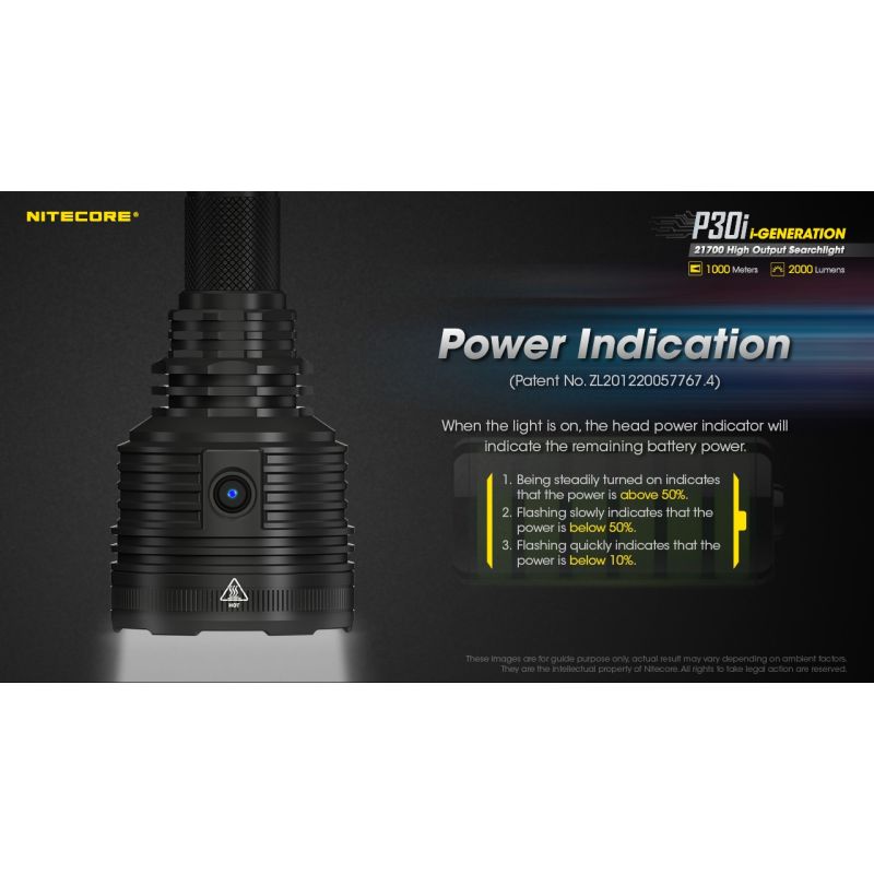 Nitecore P30I Latarka LED XHP35 HI 2000 Lumenów Wysokiej Wydajności Oświetlenie Outdoorowe i Poszukiwań