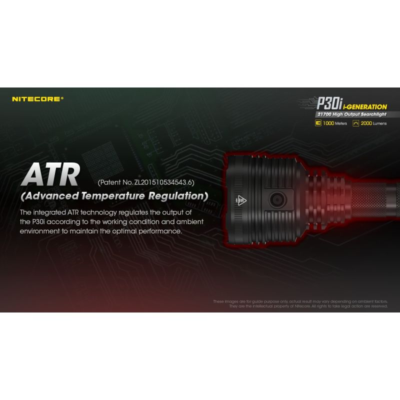 Nitecore P30I Latarka LED XHP35 HI 2000 Lumenów Wysokiej Wydajności Oświetlenie Outdoorowe i Poszukiwań