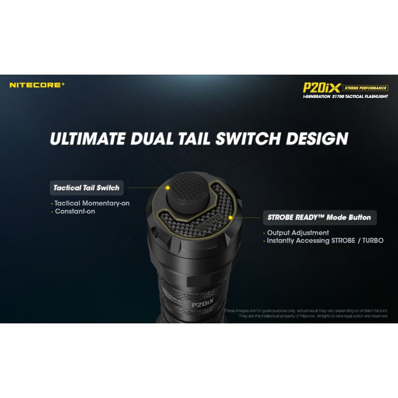 Nitecore P20ix 4000 lumenów latarka taktyczna ładowalna USB-C z 4 x XP-L2 V6 LED wysoka jasność outdoorowa