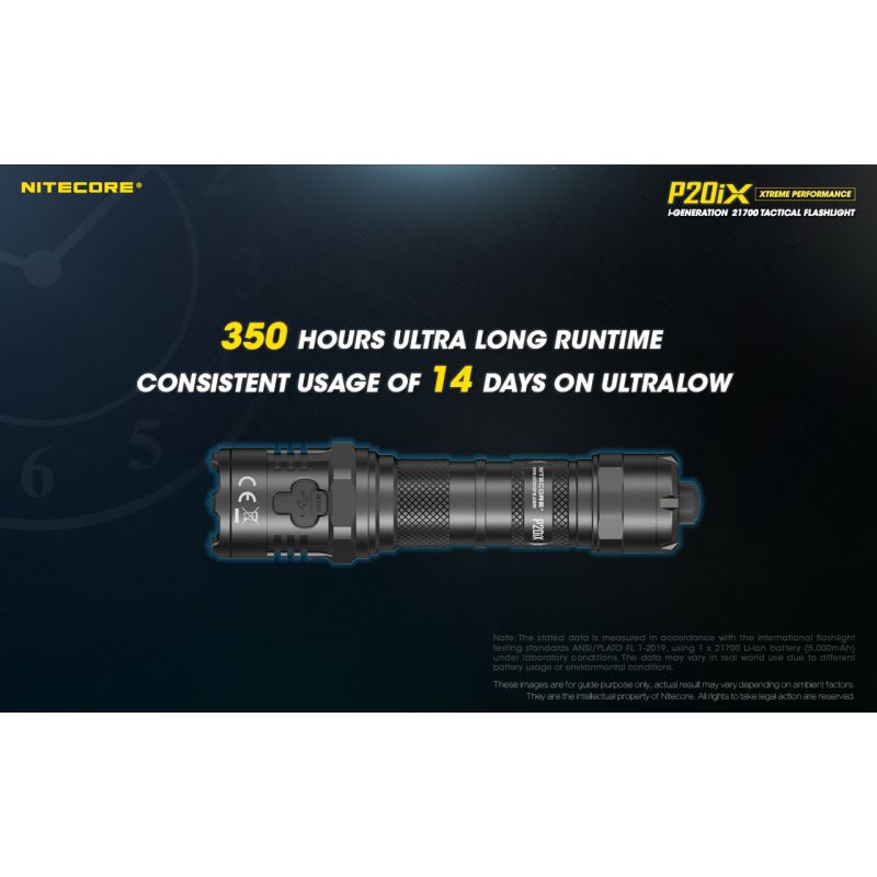 Nitecore P20ix 4000 lumenów latarka taktyczna ładowalna USB-C z 4 x XP-L2 V6 LED wysoka jasność outdoorowa