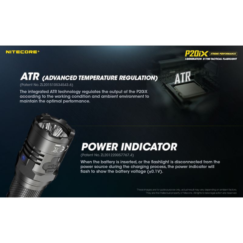 Nitecore P20ix 4000 lumenów latarka taktyczna ładowalna USB-C z 4 x XP-L2 V6 LED wysoka jasność outdoorowa