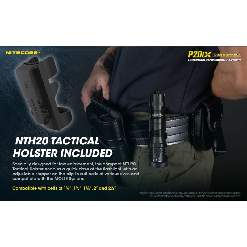 Nitecore P20ix 4000 lumenów latarka taktyczna ładowalna USB-C z 4 x XP-L2 V6 LED wysoka jasność outdoorowa