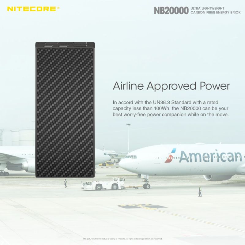 Nitecore NB20000 QC lekki wytrzymały power bank 20000mAh szybkie ładowanie USB USB-C idealny gadżet outdoorowy