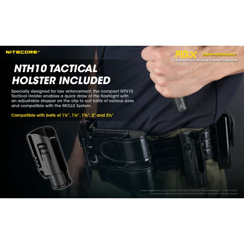 Latarka Nitecore P10iX 4000 lumenów mocna latarka taktyczna dla służb mundurowych i outdoorowych przygód