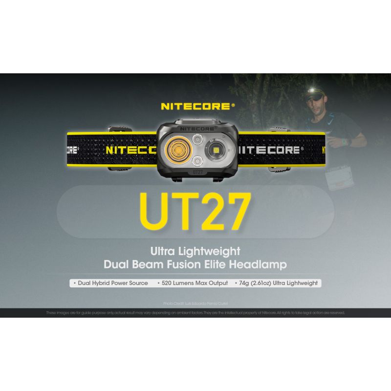 Nitecore UT27 Reflektor LED 520 Lumenów Mocne Oświetlenie Wszechstronne Tryby Idealny Sprzęt Outdoorowy