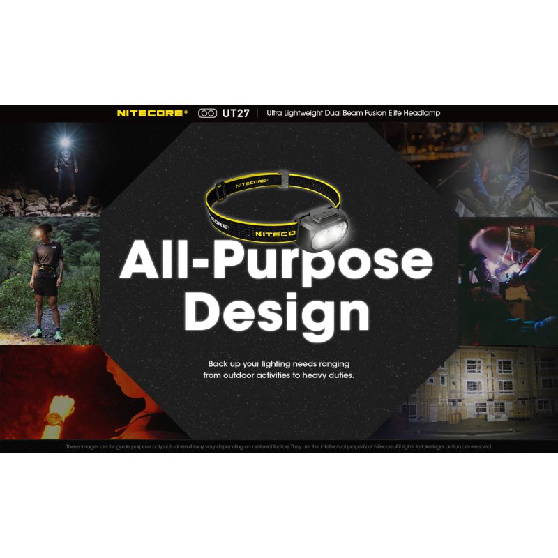 Nitecore UT27 Reflektor LED 520 Lumenów Mocne Oświetlenie Wszechstronne Tryby Idealny Sprzęt Outdoorowy