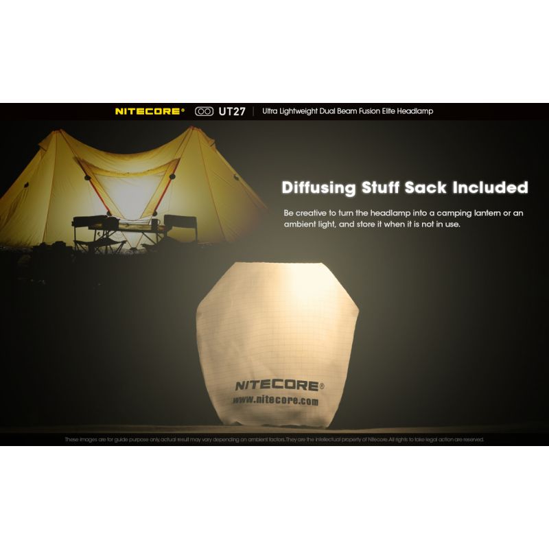 Nitecore UT27 Reflektor LED 520 Lumenów Mocne Oświetlenie Wszechstronne Tryby Idealny Sprzęt Outdoorowy