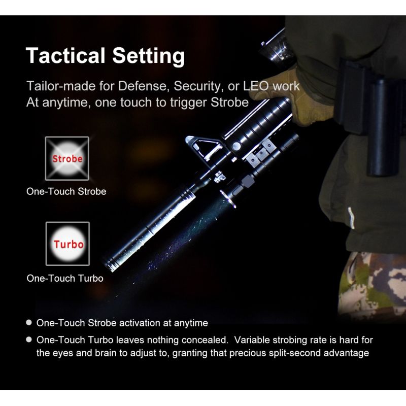 Klarus XT11GT PRO V2.0 latarka taktyczna 3300 lumenów szybkie ładowanie USB-C wodoodporna dla miłośników outdooru