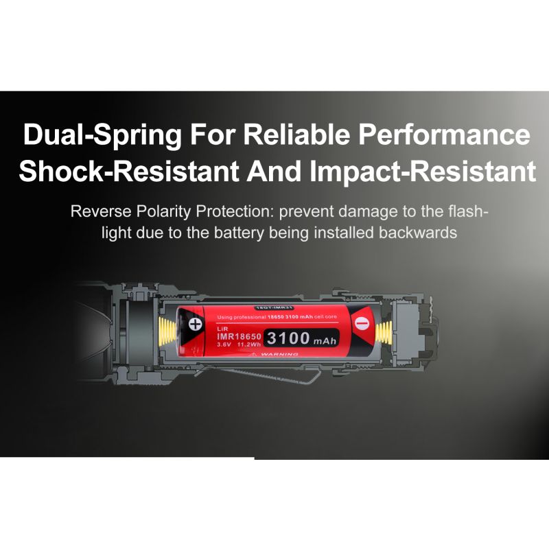 Klarus XT11GT PRO V2.0 latarka taktyczna 3300 lumenów szybkie ładowanie USB-C wodoodporna dla miłośników outdooru