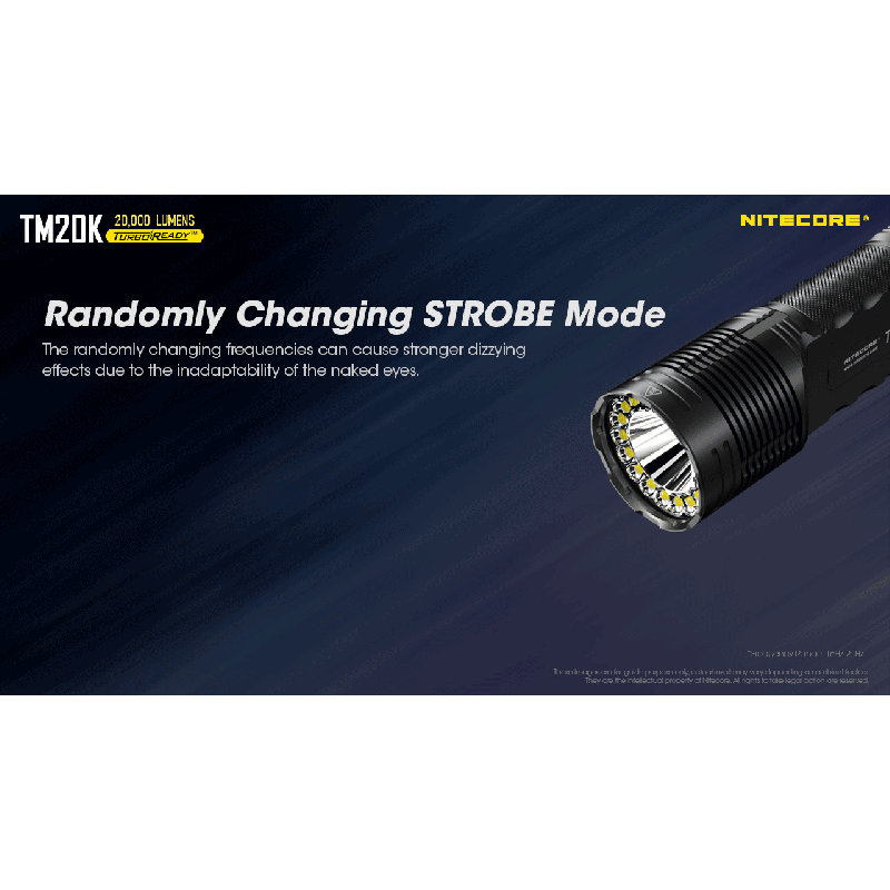Nitecore TM20K latarka LED 20000 lumenów XP-L2 ładowanie USB-C idealna na poszukiwania i ratownictwo