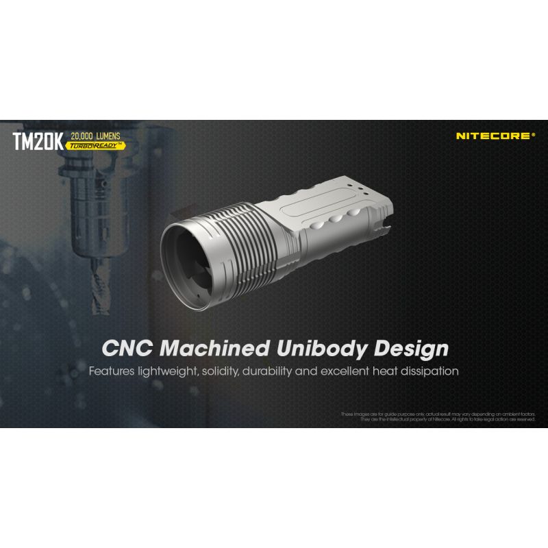 Nitecore TM20K latarka LED 20000 lumenów XP-L2 ładowanie USB-C idealna na poszukiwania i ratownictwo