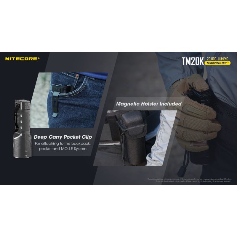 Nitecore TM20K latarka LED 20000 lumenów XP-L2 ładowanie USB-C idealna na poszukiwania i ratownictwo