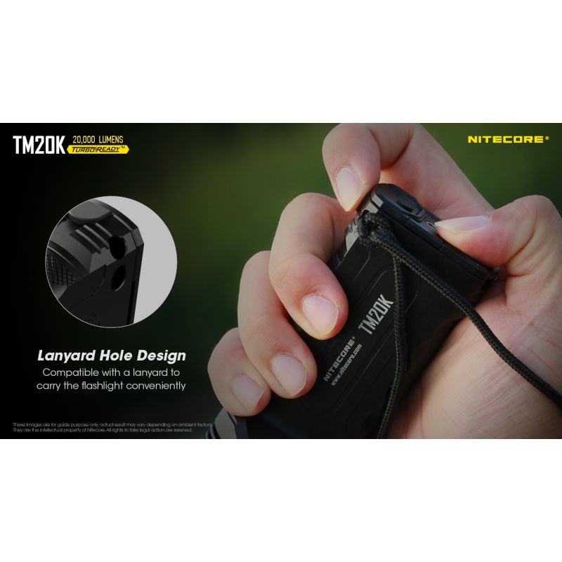 Nitecore TM20K latarka LED 20000 lumenów XP-L2 ładowanie USB-C idealna na poszukiwania i ratownictwo