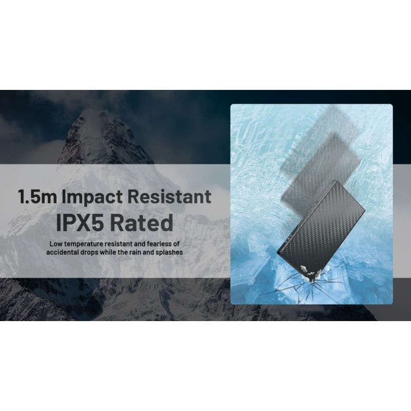 Nitecore Summit 10000 Power Bank | Przenośna Ładowarka na Ekstremalne Mrózy -40°C | Włókno Węglowe