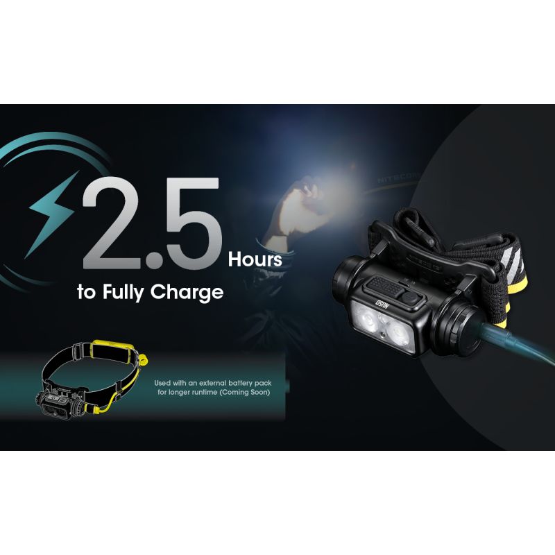 Latarka czołowa Nitecore NU50 1400 lumenów LED wszechstronne oświetlenie outdoorowe z długim czasem pracy