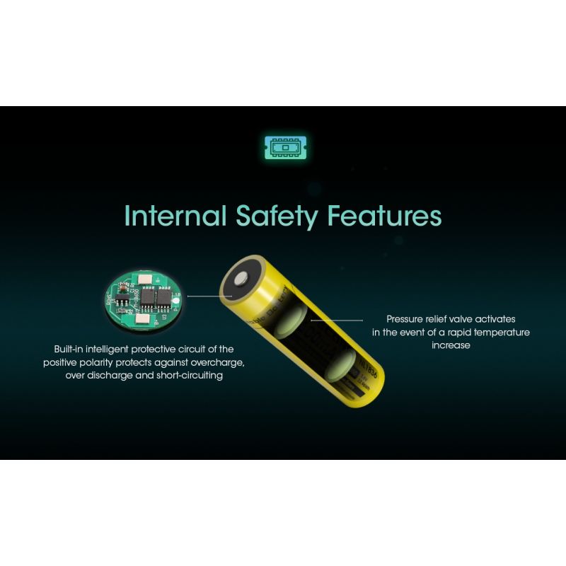 Nitecore 18650 NL1836 3600mAh Li-ion Akumulator do latarki z Ochroną