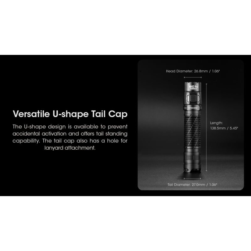 Nitecore MH12 Pro ładowalna latarka USB-C 3300 lumenów wysoka jasność idealna na nocne wędrówki i przygody