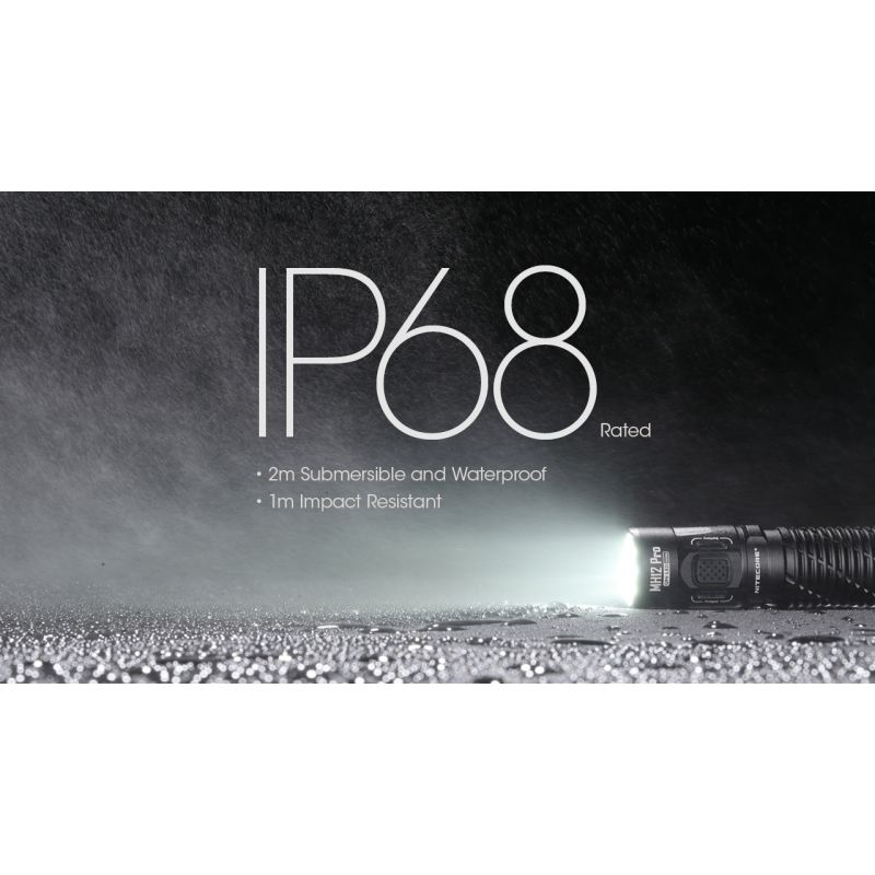 Nitecore MH12 Pro ładowalna latarka USB-C 3300 lumenów wysoka jasność idealna na nocne wędrówki i przygody