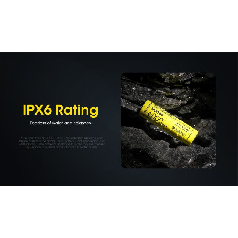 NITECORE NL2160 6000mAh 3.6V 21700 Li-Ion akumulator do urządzeń o wysokiej pojemności i niezawodności