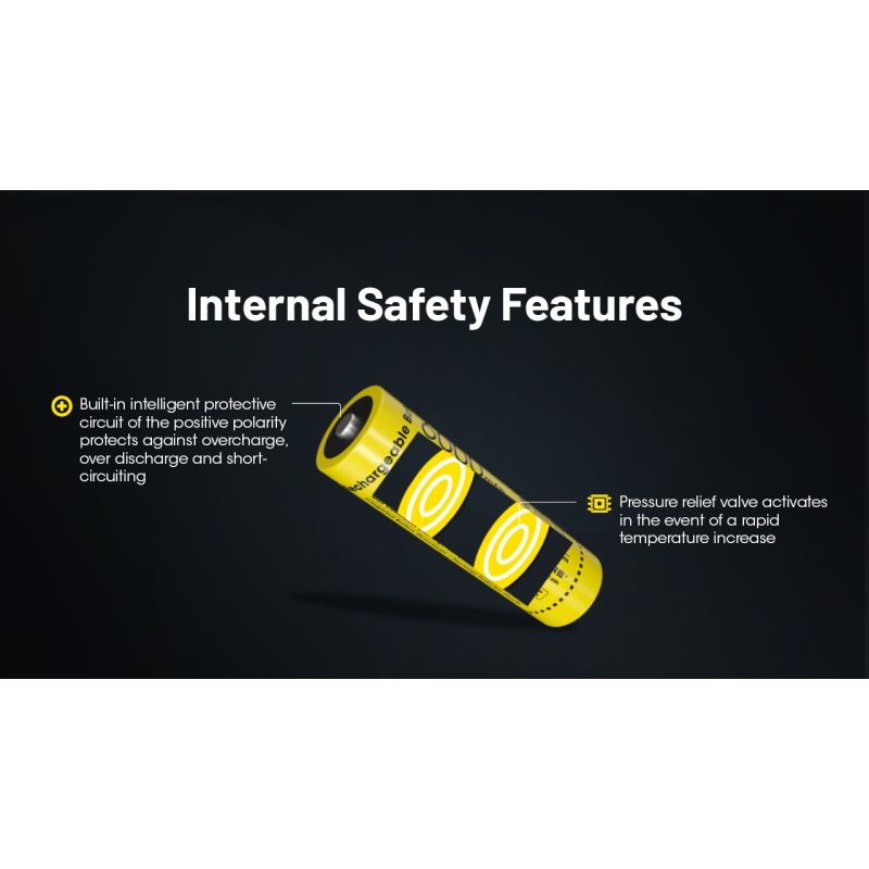 NITECORE NL2160HP 6000mAh 21700 Lekka Kompaktowa Ładowalna Bateria USB-C Idealna do Podróży i Fotografii
